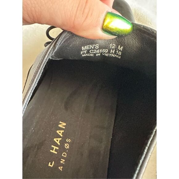 Men’s black leather dress shoe Cole Haan size 12 ￼￼ main image 4